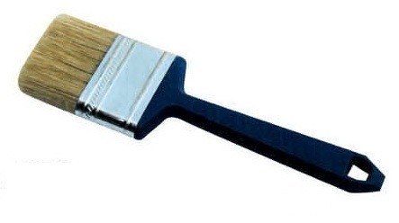 Witte Bristie schilderij penseel
