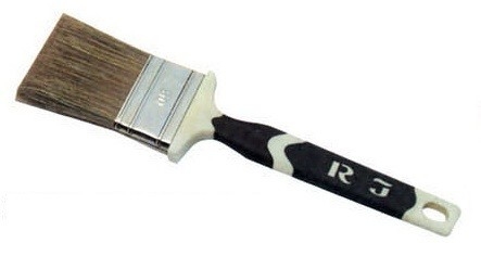 Witte varkenshaar en polyester verfkwast
