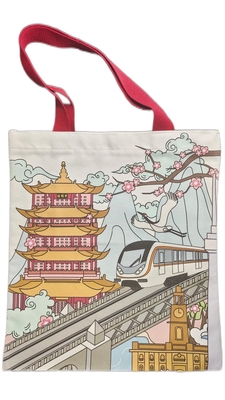Draagtas met digitale kleurendruk Non-woven promotionele tassen 14 Oz