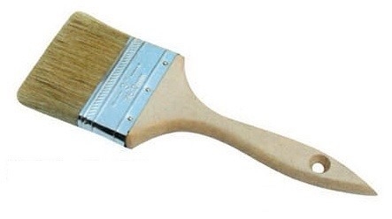 Witte borstel 25 mm voor polyurethaan