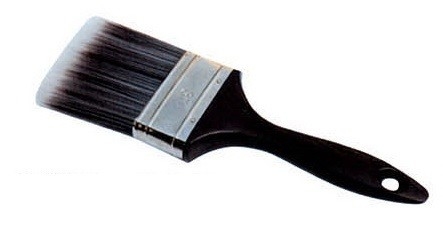 Taps toelopende polyester zwarte borstel kwast 12 mm