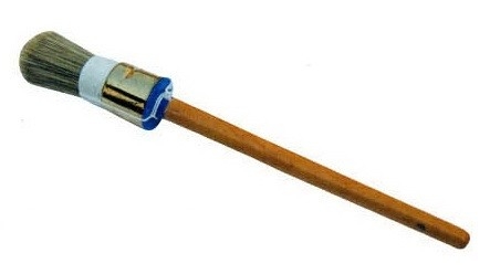 Holle Chip Ronde Krijt Kwast Polyester Filament Gelakt Houten Handvat