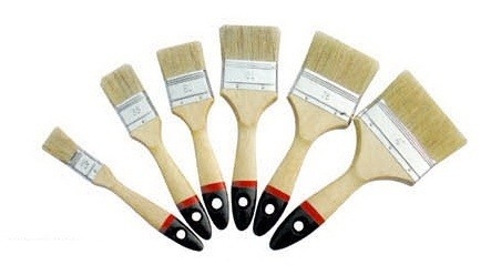 2" witte varkenshaar kwast bulk met houten handvat