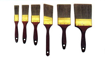 Brede borstelharen polyester trim 5 "verfpenseelset voor muurschildering