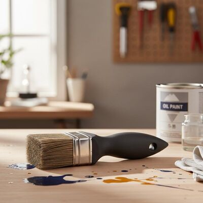 Synthetische borstelmateriaal Huisverfborstel Ergonomisch ontwerp Geschikte op olie gebaseerde verven Biedt prestaties en comfort