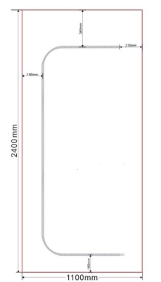 OEM-schildergereedschap, stofbeschermer met ritssluiting, 110 x 240